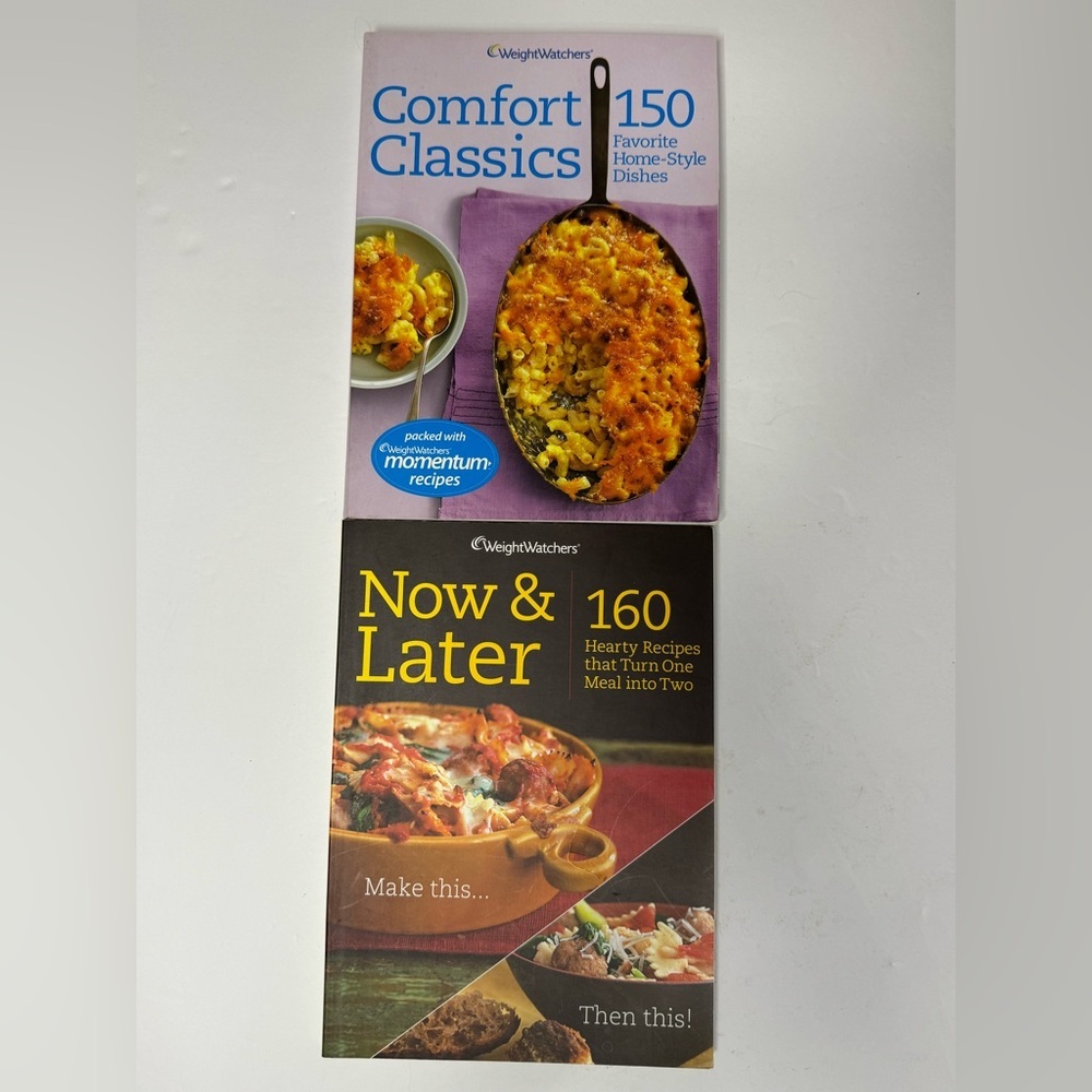 Weight Watchers 2 Recipe Book Bundle: Comfort Classics and Now & Later, 2009